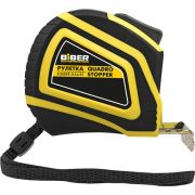 Рулетка 3м х 19мм Biber QUADRO STOPPER Профи