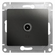 GLOSSA Розетка телевизионная TV Glossa коннектор механизм антрацит SE GSL000793
