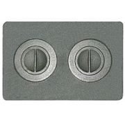 Плита печная цельная П2-7 510*340*8мм с кружками