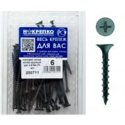 Саморез оксид потайной крупный шаг 4,8*89 (75 шт EC) НАКРЕПКО 200711
