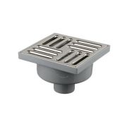 Трап горизонт.D50 решетка нерж.сталь 150*150