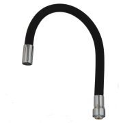 Излив гибкий LUXE черный 49см MELODIA MKP20915