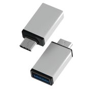 Переходник ATOMevolution | USB Type-C 3.1 - USB А 3.0, (шт/гн) silver
