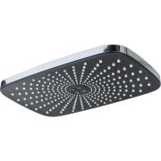 Лейка верхнего душа MELODIA квадрат 295х190мм, хром/черный MKP27015C