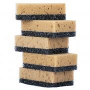 Губки д/посуды поролон /абразив,88*54*30мм,МОЙ Надолго,5шт,60454/Master House