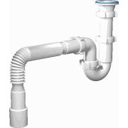 Сифон АНИ 1.1/2*40 прямоточ.с гиб. тр. 40*40/50 D0115