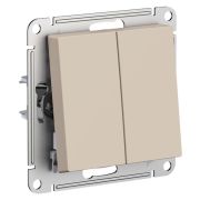 AtlasDesign Выключатель 2 кл сх 5 10AX песочный ATN001251