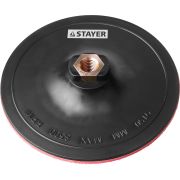 Тарелка на липучке для УШМ М14, d 150 мм STAYER 35742-150