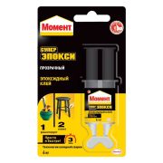Клей Момент Супер ЭПОКСИ прозрачный 2х6мл