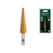 Сверло ступенч. HSS по металлу  4-12мм 9 ступ. ВОЛАТ 87020-12