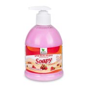 Жидкое крем-мыло Soapy Premium «Малина в карамели» увл.с дозат. 500мл. Clean&Green