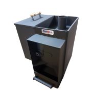 Печь Березка с приварным баком слева 8 мм с зольником