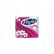Бумага туалетная Papia Bali Flower 3-х слойная 4шт белая с ароматом и рисунком