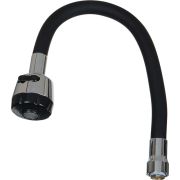 Излив гибкий с лейкой 2 режима черный 49мм MELODIA MKP20654