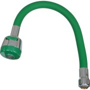 Излив гибкий с лейкой 2 режима ярко-зеленый 49мм MELODIA MKP20656