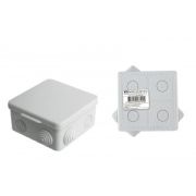Коробка распред. 80х80х50мм ОУ с крышкой IP54 7входов СЕРАЯ SQ1401-0512