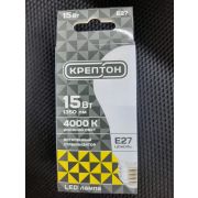 Лампа Крептон LED A60 15W E27 4000K,
