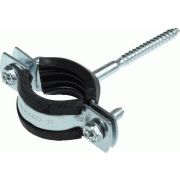 Хомут оцинк с резин уплотн 1.1/4 39-46мм с шурупом TeRma 24005