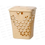 Корзина 60,0л для белья Венеция бежевый мрамор М2606