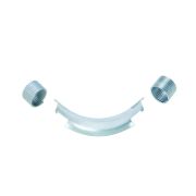 Фиксатор поворота трубы REHAU 25/90гр с кольцами, оцинк. сталь