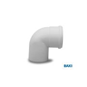 Отвод полипропиленовый 87гр. BAXI диам. 80 мм для конденсационных котлов