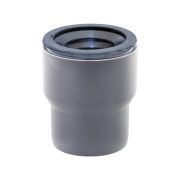 Переход сер с чугуна на пластик 124/110 ВК с манжетой, РТП (36)