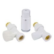 Комплект подключения SCHLOSSER STANDARD MINI 1/2quot; прямой, белый, с термоголовкой MINI М30х1,5