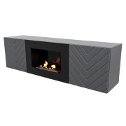 Тумба с биокамином Firelight BFP/P-1400V графит