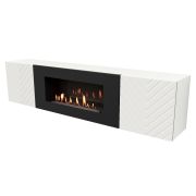 Тумба с биокамином Firelight BFP-P1700V белая