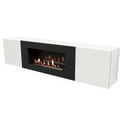 Тумба с биокамином Firelight BFP-P1700L белая