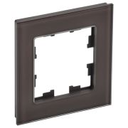 BRITE Рамка на 1 пост стекло темная бронза (РУ-1-2-БрТБ)