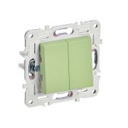 SKANDY Выключатель проходной 2-кл. 10А SK-V05G мятный IEK