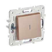 SKANDY Выключатель проходной 1-кл. 10А SK-V08Sa с индикацией песочный IEK