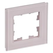 BRITE Рамка на 1 пост стекло розовый матовый (РУ-1-2-Бр)