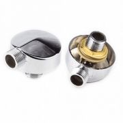 Соединение для шланга ручного душа 1/2-1/2 латунь (круглое)