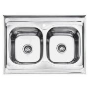 Мойка нерж.накл. LEDEME 800*600*180 (0,8мм) выпуск 3 1/2