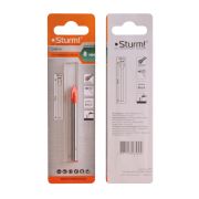 Сверло по стеклу и кафелю, 8мм, круглый хвостовик, 2 грани, Sturm!