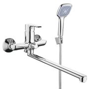 смеситель ванна MELODIA Metallica картридж 35мм длинный излив 350мм хром MDV35541