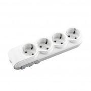 Колодка 4 гн. (земля), белый 700-000000-114 OVIVO