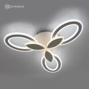 Люстра св/д Aurora double 3F 60W(6000Lm) 2K-6K 575х80 белый IP20