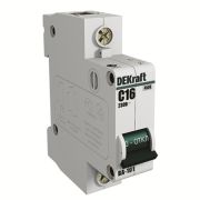 Авт. выкл. 1Р 16А х-ка C ВА-101 4.5кА DEKraft 11054DEK