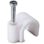 Скоба 6мм круглая пластиковая (50шт)