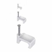 Скоба 7мм плоская пластиковая (100шт) (USK21-07-100)