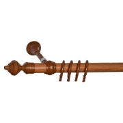 Карниз метал+пластик Дубрава Луковица 28мм стандарт 1,8м черешня