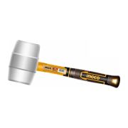 Киянка 220 гр резиновая белая фибергласовая ручка INGCO HRUH8908