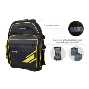 Рюкзак для инструментов, код. замок, 61 карман, пластиковое дно, Hanskonner