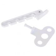 Ограничитель открывания пвх белый (105мм)