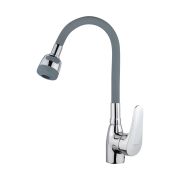 Смеситель кухня MELODIA Ostessa картр. д.40мм гибкий излив MDV40616Gray