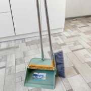 Набор пластиковый для уборки веник + совок 96*39*64 см плас. ручка зеленый BD-9090 Baizheng