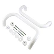 Ручка офисная скоба 350х30 белая